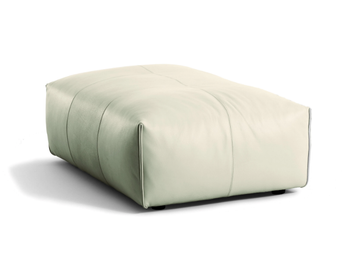 CUBO - Rectangular leather pouf by Black Tie - view 2